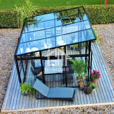 China Sunroom 4mm Luxury Multifunction Glass Greenhouse Easily Assembled G-plus for sale