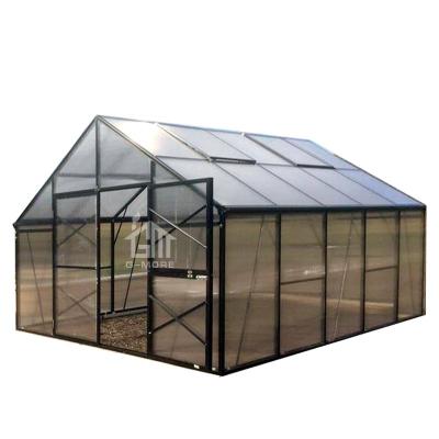 China Easily Assembled Premium Tall G-MORE 10MM Polycarbonate Greenhouse With EU Standard 5x4 Scales for sale