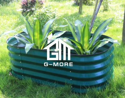 China New Modern Style Galvanized Steel Raised Garden Beds Flower Planter Garden Beds for sale