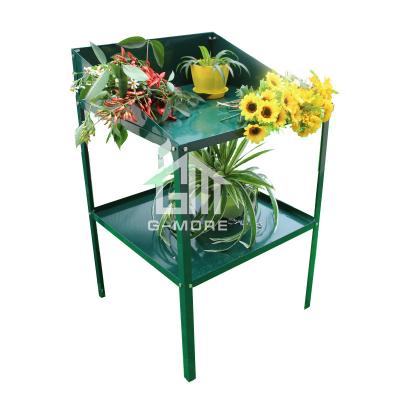 China Corrosion Protection Green Color Easy Assembly 55X56X92cm Aluminum Shelves for sale