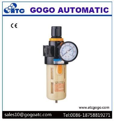 China Cotton Filter Cartridge Manual Drain Air Pressure Regulator , Airtac Type Pneumatic Air Regulator Filter for sale