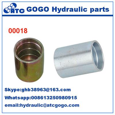 China Hose Fitting Ferrules Quick Connect Hose Fittings With Cr+3 / Cr+6 Zinc Plating for sale