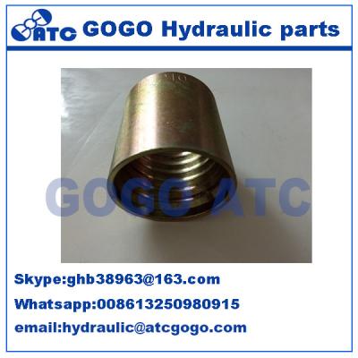 China Fully stocked hydraulic Quick Connect Hose Fittings ferrules 100 R2AT/DIN 20022 2SN for sale