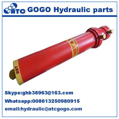 China Multi Stage Metallurgy Hydraulic Oil Cylinder Foot Mounting Long Stroke , Telescopic for sale