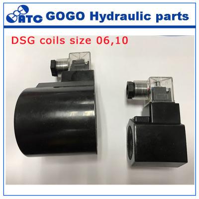 China Der DC-Solenoidspulen-Größe 6 der DSG-Ventil hydraulische Steuerteile 12V Größe 10 zu verkaufen