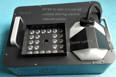 China Máquina vertical do fumo do Rgb Dmx Dia das Bruxas da cor da máquina 24*3w da névoa da fase de Dmx 1500w tri à venda