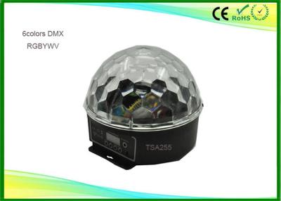 中国 6色のDmx水晶LEDの魔法の球薄紫の色のプラスチック貝 販売のため