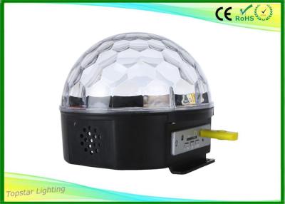 China O MP3 pequeno conduziu a luz mágica de cristal DMX remoto do disco da bola com auto modo à venda