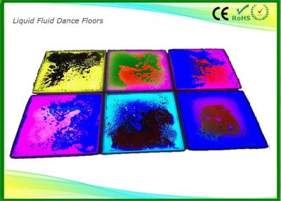 China LED DJ Stage Light Liquid Floor Tiles For KTV / Children Room 50x50cm Size for sale