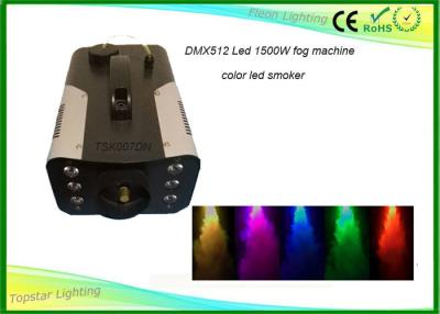 China RGB färben Grund-Fogger-Maschine 1500w Dmx512 mit fabelhaften Rauch-Emissionen zu verkaufen