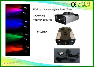 China O efeito de fase RGB colorido conduziu o tempo de aquecimento da máquina 1500w do fumo da névoa 6 minutos à venda