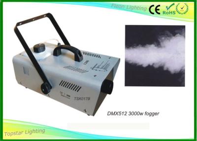 China Control de tierra bajo de la máquina Dmx512 del humo de la máquina de humo/del club de la etapa de 3000 vatios en venta