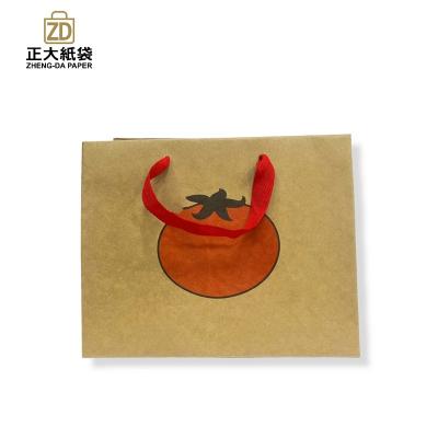 China Eco - Friendly Recyclable Brown Kraft Paper Shopping Bags Ecobags for sale