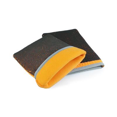 China Effective Cleaning Orange Car Clay Mitt For Car Washing And Detailing S M L XL Size for sale