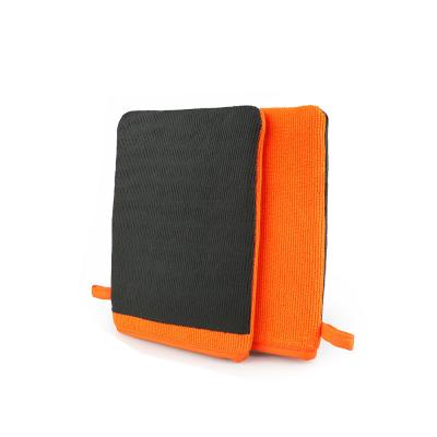 Cina Pp Box Packaged Orange Auto Clay Mitt Nano Skin Wash Mitt per il lavaggio delle auto in vendita