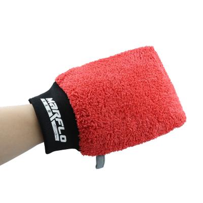 China Red Microfiber Detalle de arcilla Mitt Clay Mitts para coches con paquete de caja de Pp en venta