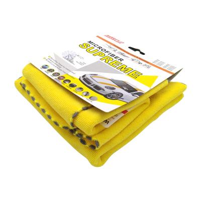 Chine 30*30cm serviettes en microfibre jaune pour détails de voiture Taille S M L à vendre