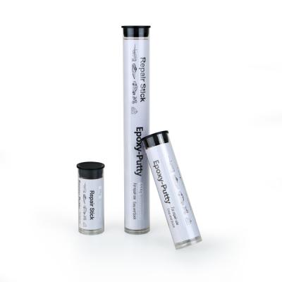 China Customized Grey Epoxy Putty Stick In Tube Package Repair Stick Adhesive Sealing for sale