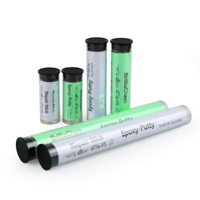 China 15 Minutes Grey Customized Aluminum Epoxy Stick For Packing Garment for sale