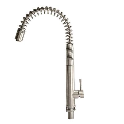 China Pull Out 5 Year Warranty Spray 304 Stainless Steel Pull Out Polished And Brushed Kitchen Spring Faucet For Sink for sale