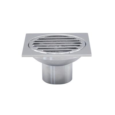 China Modern High Quality Square Balcony Clean Smell Anti Smell Bathroom Shower Filter Brass Floor Drain for sale