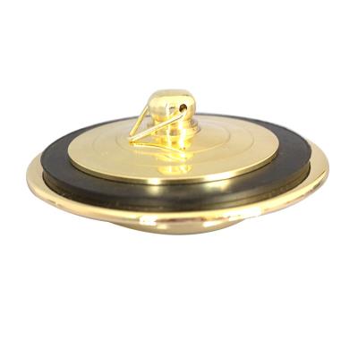 China Modern Custom 40Mm Gold Plated Brass Kitchen Vanity Basin Pipe Water Stopper Waste Basin Sink Drain for sale