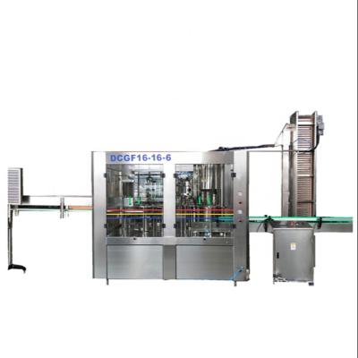 China Full Automatic 3IN1 Small Beverage Carbonated Soft Drink Beverage Washing Capping Filling Machine for sale