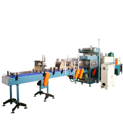 China Extended Automatic Linear Heating Type PE Film Shrink Beverage Wrapping Packaging Machine For Bottle Water Production Line Factory for sale