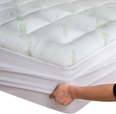 China Anti Dust Mite Bamboo Mattress Topper Cover Queen with 1 Pillow Protector Pillow Cooling Top Mattress Fits 8-20 Inch Deep Mattress Protector for sale