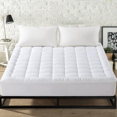 China Queen Size Queen Size Pillow Top Anti Dust Mites Mattress Cover Quilted Fitted Mattress Protector Cotton Top 8-21