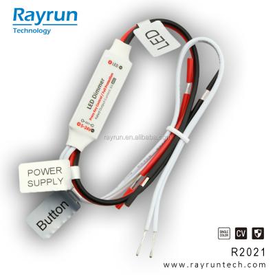 China Rayrun R2021 Mini Single Color Constant Voltage LED Single Color PressKey Dimmer CV Switch for sale