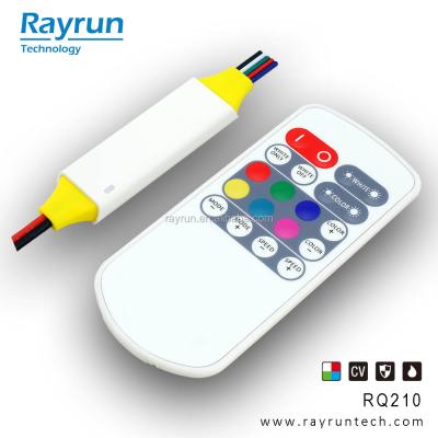 China Rayrun pro overload. RQ210 RF Radio RGBW LED Remote Controller For LED Strip for sale