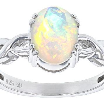 China Professional White Opal Main Stone Romantic Minimalist Style Vintage Heart Wedding Rings for sale