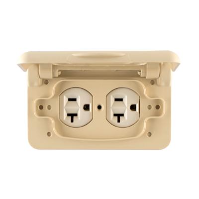 China White Waterproof RV Receptacle Cover 15 Amp For Outdoor RV Trailer RV Electrical Outlet for sale