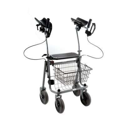 China Folding Rollator Elder Medical Upright Mobility Scooter Mobility Aids Lightweight Aluminum Walking Walker for sale