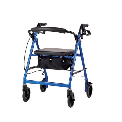 China Mobility Scooter Elderly Sell Medical Foldable Rollator Walker with Adjustable Seat Handles and Wholesale Seat Walkers for Elderly for sale