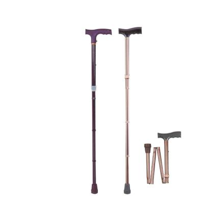 China Free Standing Bronze Folding Elderly Practical Cane Portable And Foldable Elderly Canes Cane Walking Stick for sale