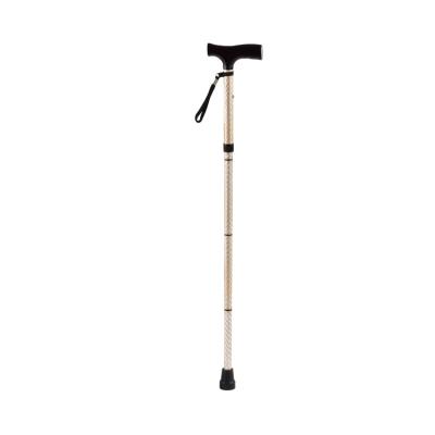 China Bliss Wholesale Rehabilitation Canes Adjustable Portable Foldable Folding Gold Cut Out Folding Cane for sale