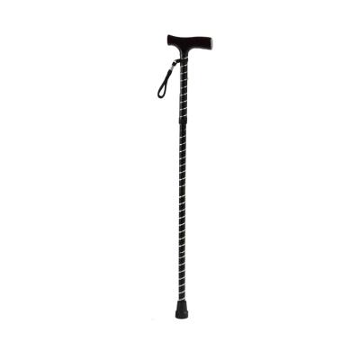 China Bliss Lightweight Portable Adjustable Folding Portable Walking Canes Black Carved Folding Cane for sale