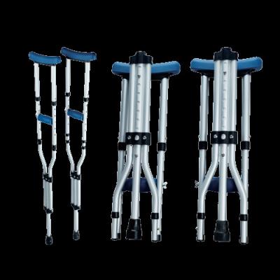 China Comfortable/Lightweight/Adjustable Bliss Lightweight Stability And Durability Structure Aluminum Folding Disabled Crutches With Spring for sale