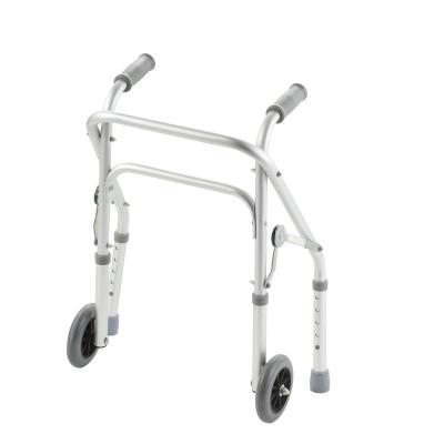 China Happiness Lightweight Height Adjustable Aluminum Frame Walking Aid For Handicapped for sale