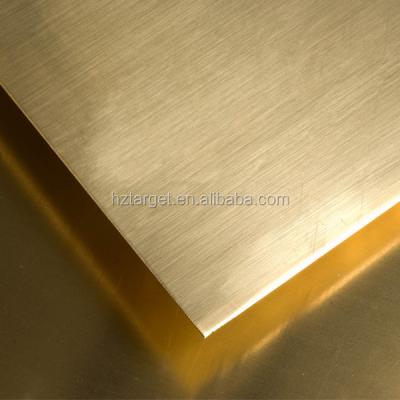 China Super Material Width 1220 X 2440 Mm C2680 C2700 CuZn36 2mm Brass Sheet For Decoration for sale