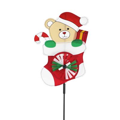 China Decoration Sold Well Christmas Santa Shaped Decorative Toy Windmill for Christmas Decoration Item for sale