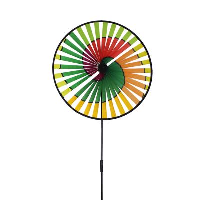 China Premium quality novelty garden decoration rainbow sun, colorful plastic garden windmills for sale