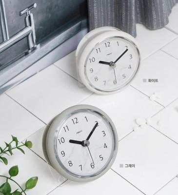 China Best Selling Waterproof FILE Bathroom Plastic Round Clock For Decorative Mirror for sale