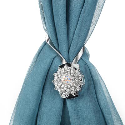 China New Crystal European Living Room Popular Bedroom Style Magnetic Curtain Buckle Window Curtain Tieback for sale