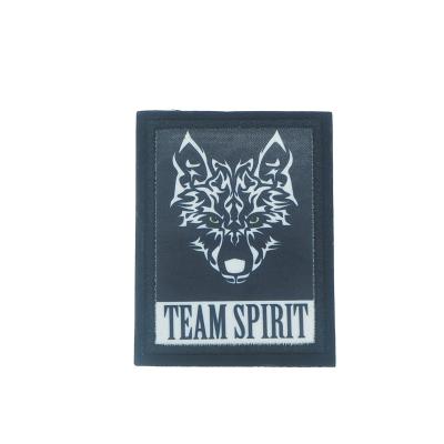 China Viable Custom Pattern Animal Wolves Printed Baseball Logo Embroidery Patches For Clothes for sale