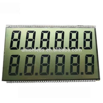 China custom 19 digit pin connect lcd display screen for fuel dispenser 133x80mm for sale