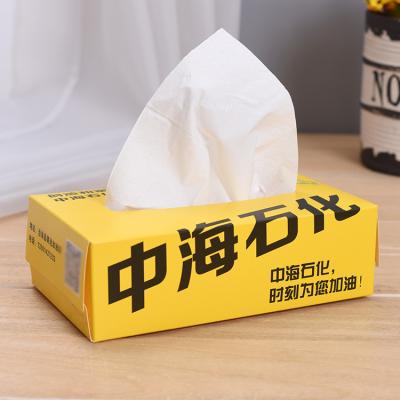 China Custom Tissue Paper Box Kraft Paper Silver Gold Foil Stamping CMYK Printing Paper Tissue Box for sale