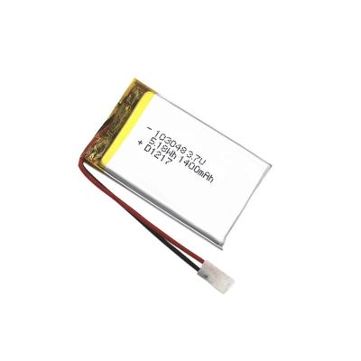 China Batería recargable del polímero de litio 1400mah 3,7 V Lipo del ODM para el dispositivo de GBA en venta